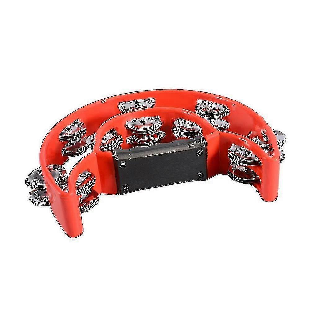 Handheld Double Row Jingles Bells Tambourine
