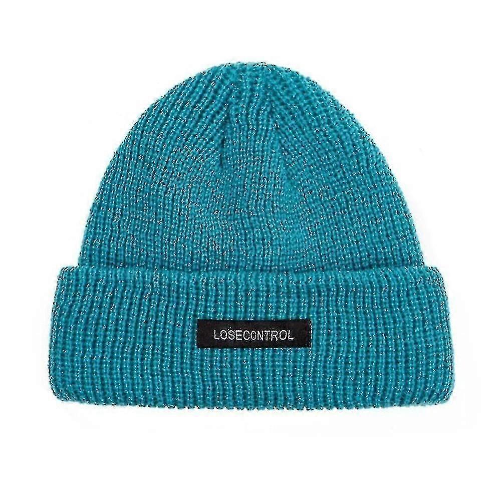 الرجال محبوك Beanie اللون الصلب قبعة الشتاء Skullcap
