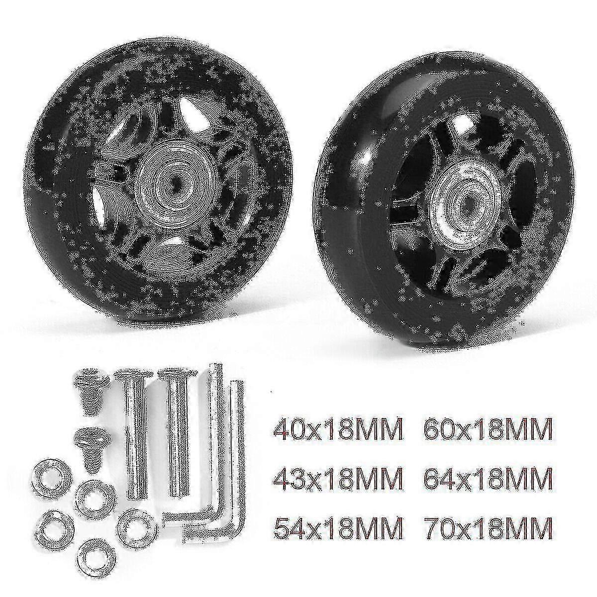 Kit di ricambio in gomma per ruote per trolley da 40 mm
