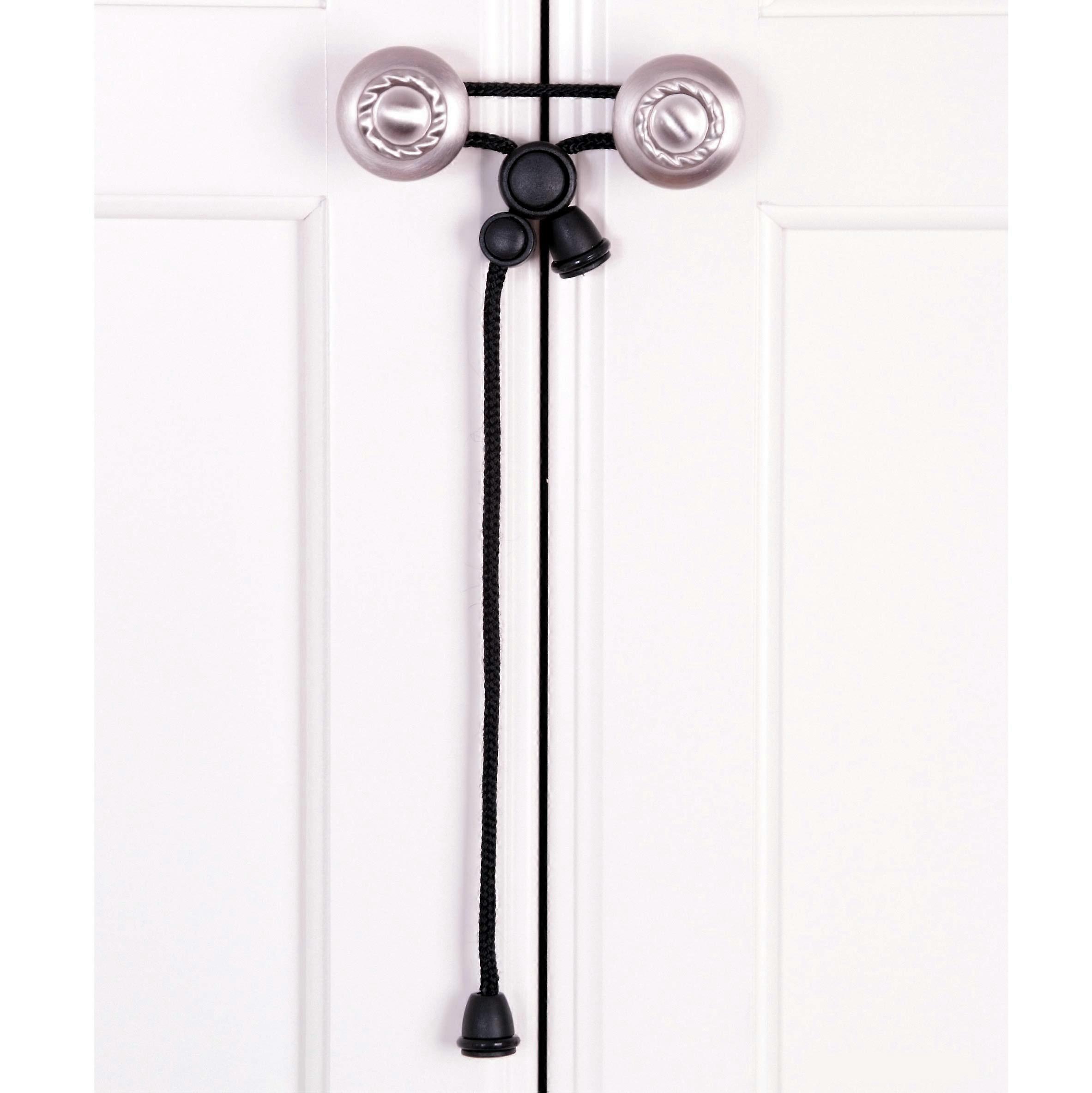 Safety Cabinet Locks for Knobs - Child-Proof Cabinet Safety Latches for Home Use, Adjustable, Durable, Easy Install