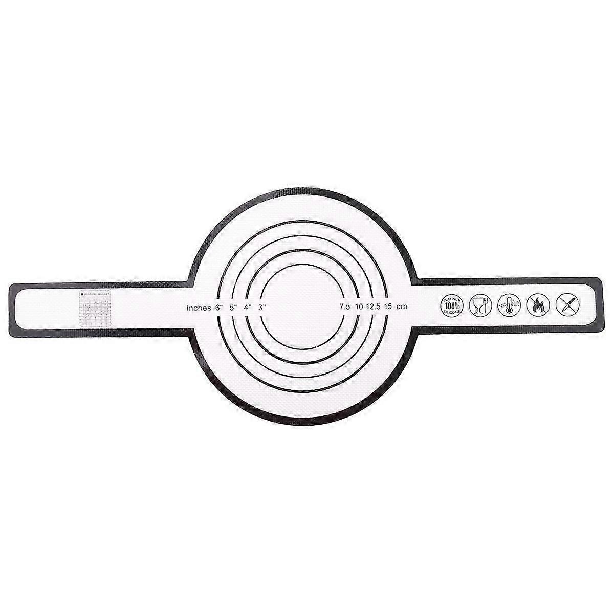 Silicone Baking Mat for Dutch Oven Bread Baking Non-Stick Baking Mat with Long Handle 8.3Inch Reusa