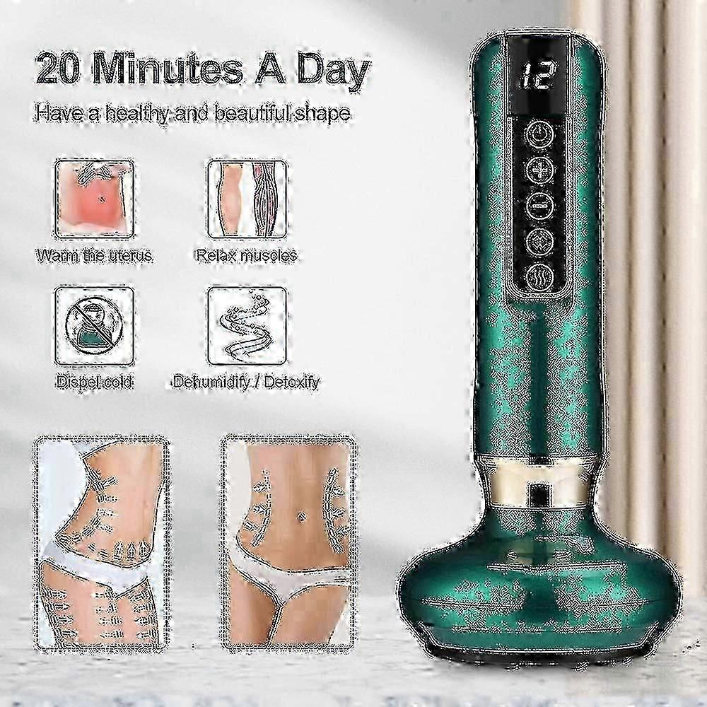 Electric Cupping Massager with Vacuum Suction & Infrared Heat - Anti-Cellulite GuaSha Slimming Beauty