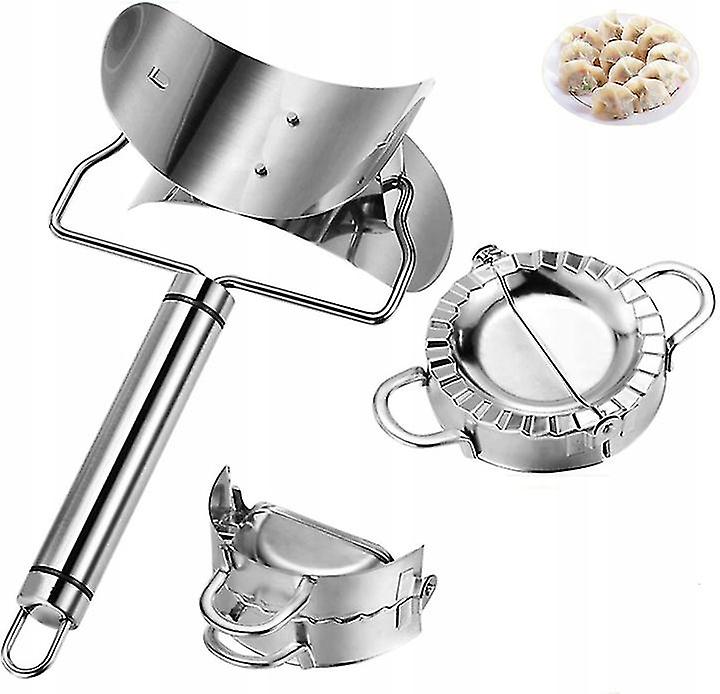 Stainless Steel Dumpling Making Dumpling Clipping Kitchen Tool, 2 Dumpling Pan