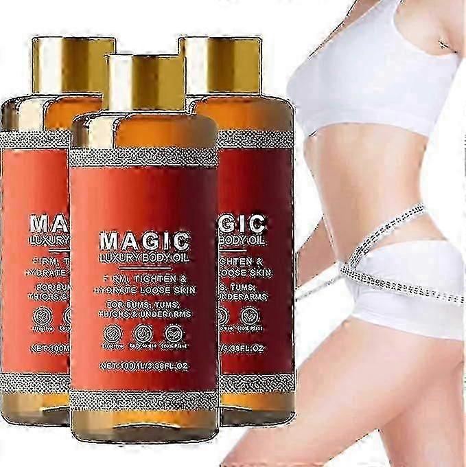 Magic Body Oil - 100ml, 1/2/3Τμχ Συσφικτικό Λάδι, Magic Luxury Body Oil Ενυδατική κρέμα, Λάδι Σώματος Πολλαπλών Χρήσεων για Χέρια, Στήθος, Μηρούς, Σύσφιξη &; Lifting Mag