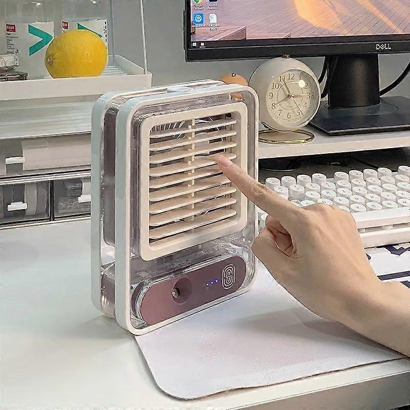 Desktop Spray Mist Fan USB Powered 3 In 1 Humidifier With LED Water Mist For Home