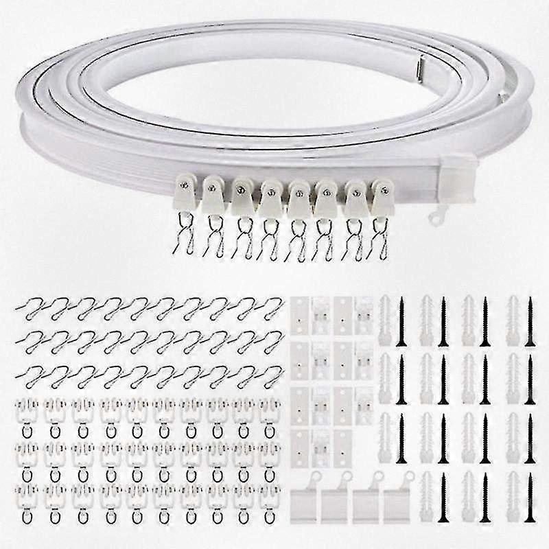 Flexible Adjustable Ceiling Curtain Rail for Home Decor 1-5m Length Bendable Design