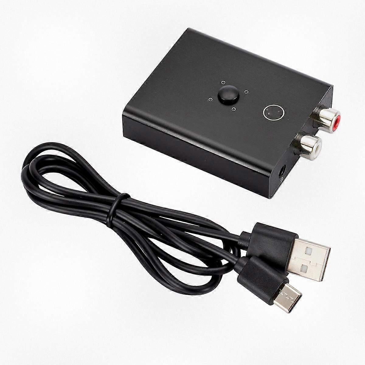 USB Bluetooth 5.0 Receiver for High-Quality Stereo APTX-HD Low Latency Audio Adapter