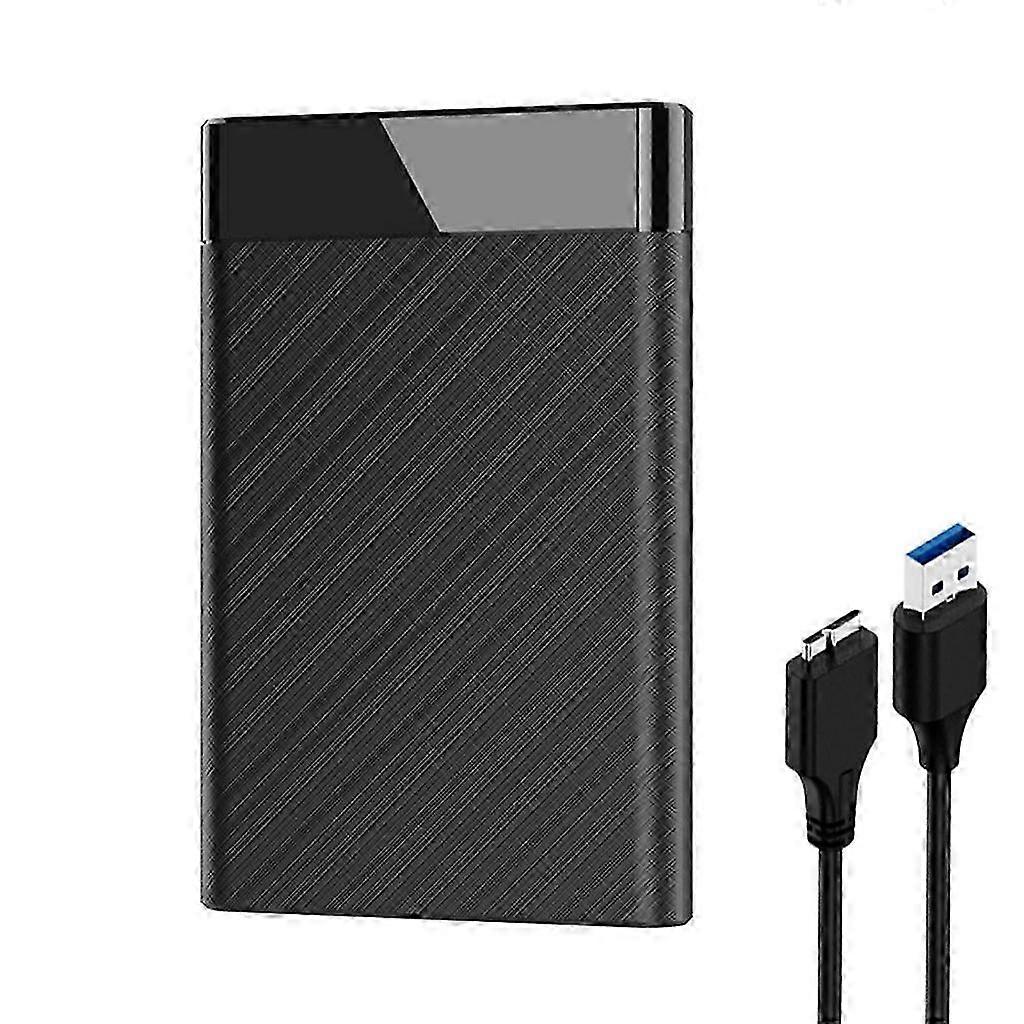 Mobile Hard Disk Box 2.5 Inch USB 3.0 SSD Solid Hard Disk Shell for Notebooks--Black