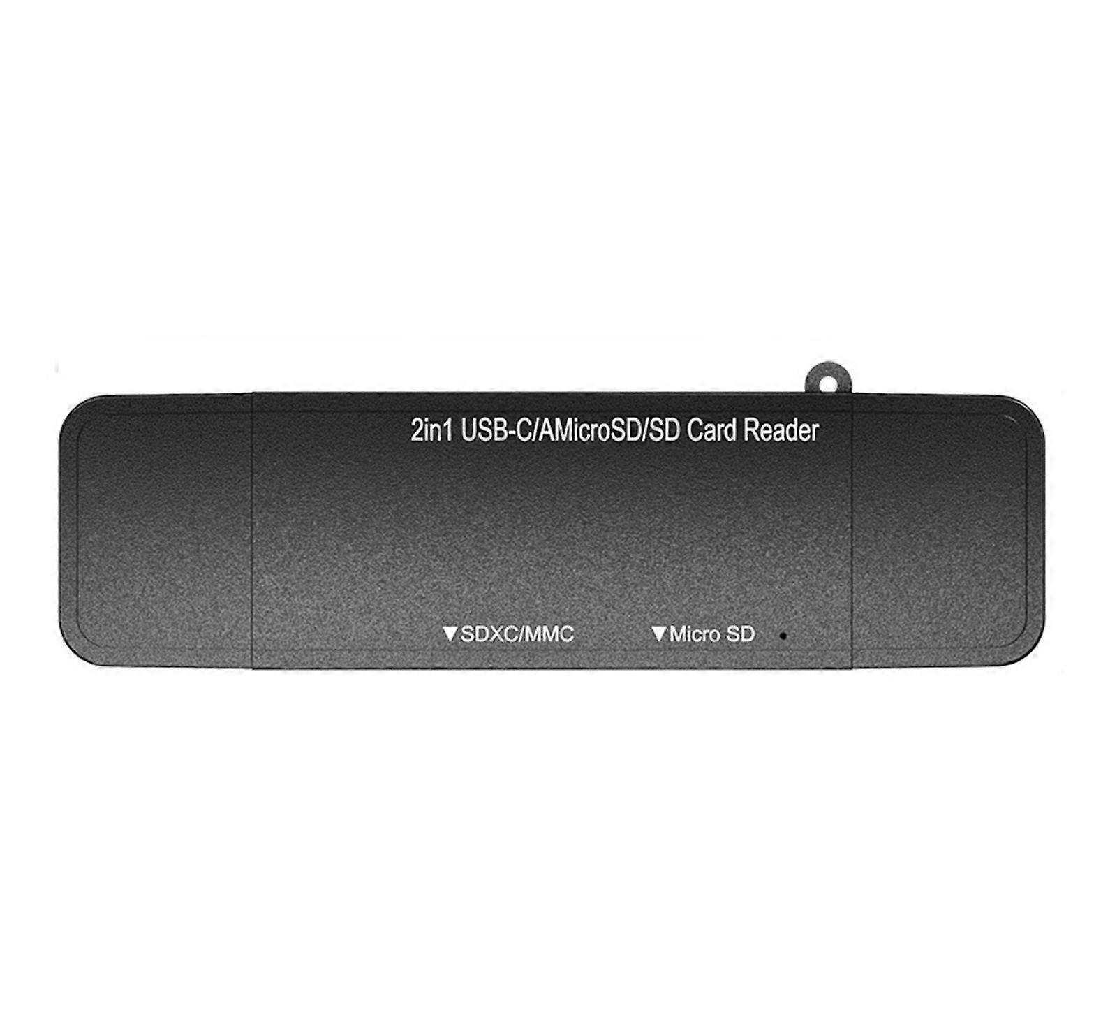 Type C Card Reader with USB3.0 Interfaces Fast Data Transfer 2Slot for Memory Card Reader Compatible for Devices