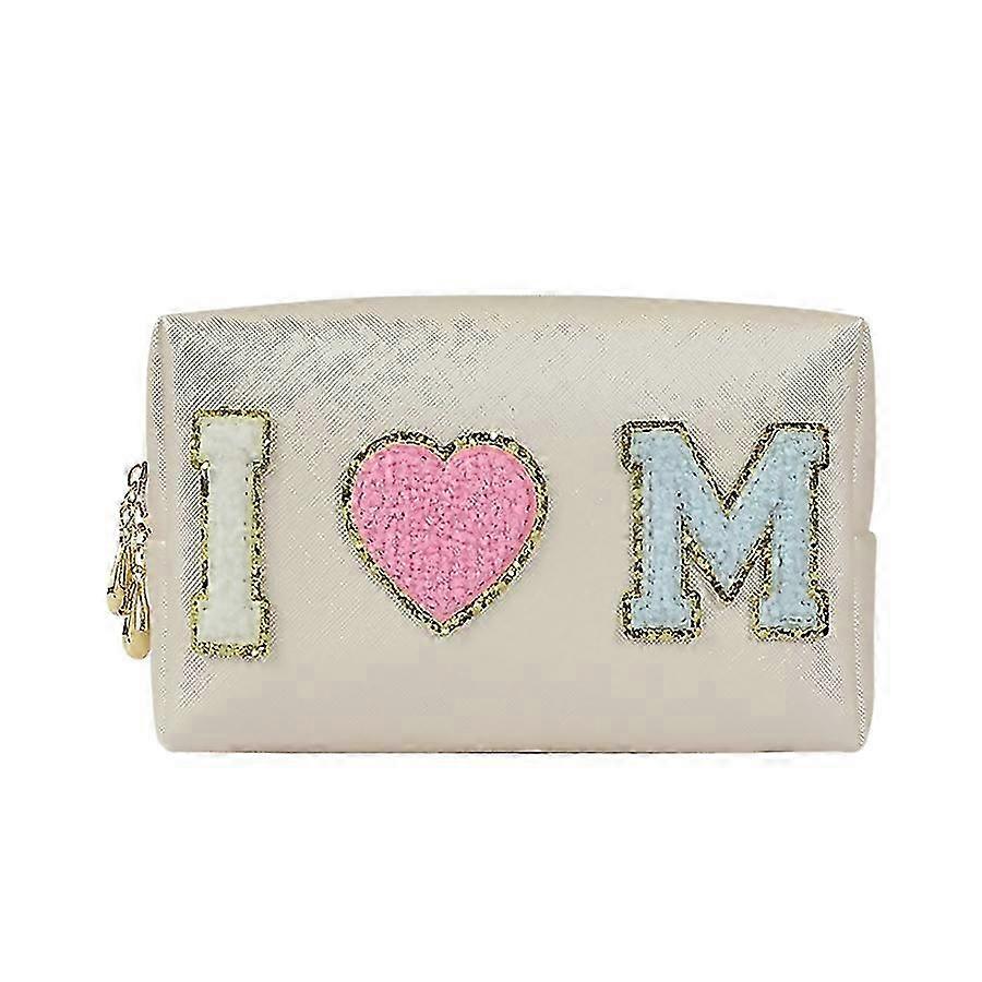 2025 Lightweight letter embroidery shell makeup box