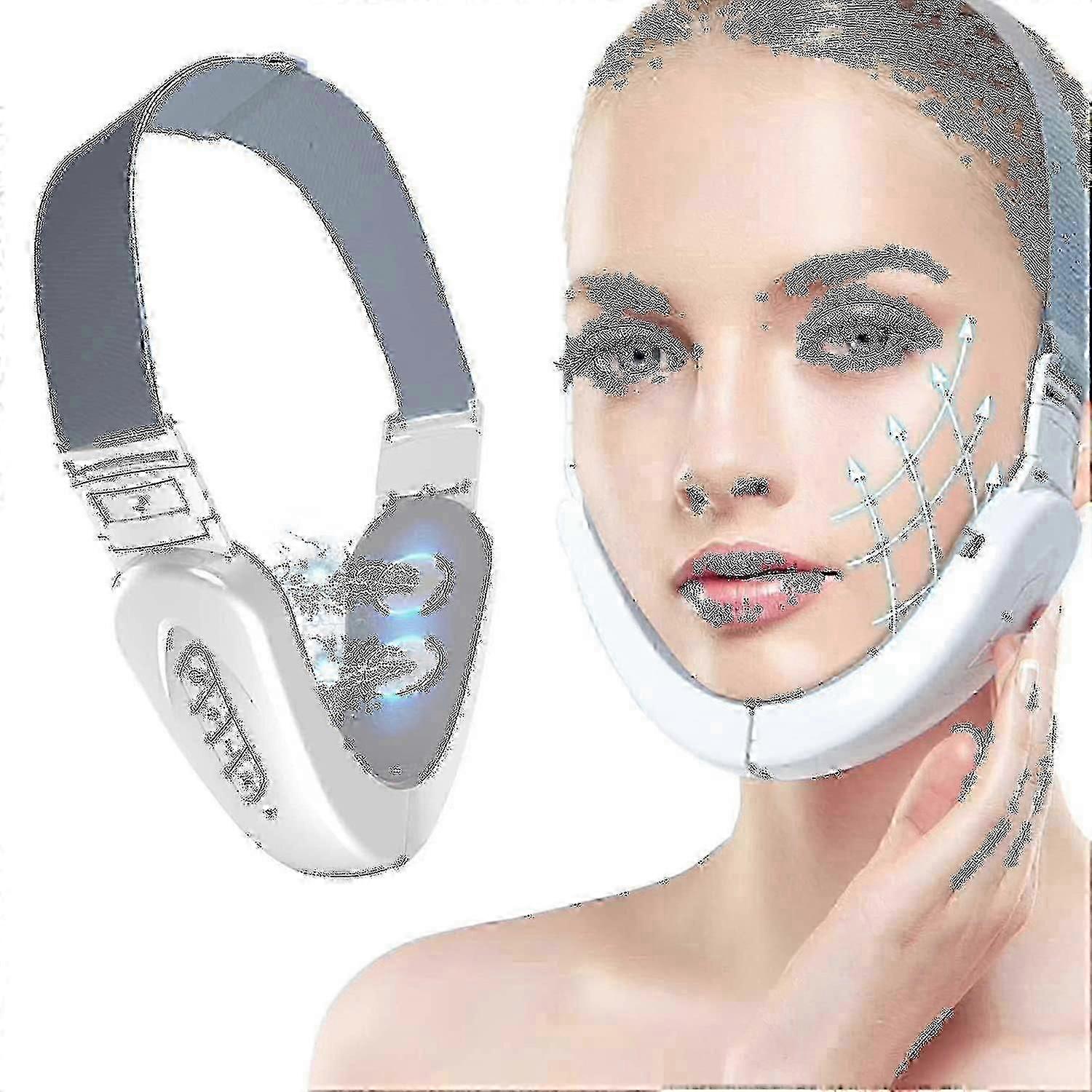 Electric V-face Shaping Beauty Belt, Double Chin Reducer Machine, Ems Face Lifting Machine Ju