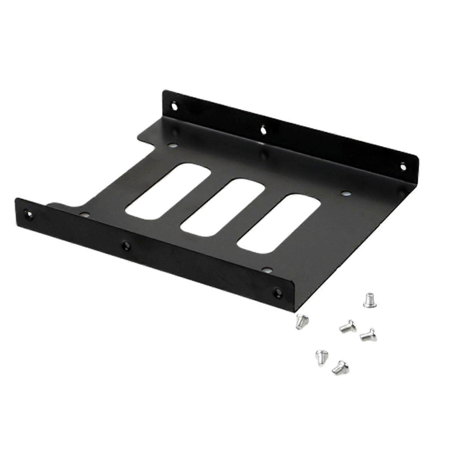 1Set 2.5" to 3.5" Internal SSD HDD Hard Disk Drive Bays Holder Metal Mounting Bracket Adapter for PC Computer Chassis Multicolor