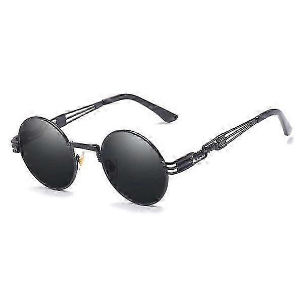 Gafas de Sol Redondas Negro Metal negro