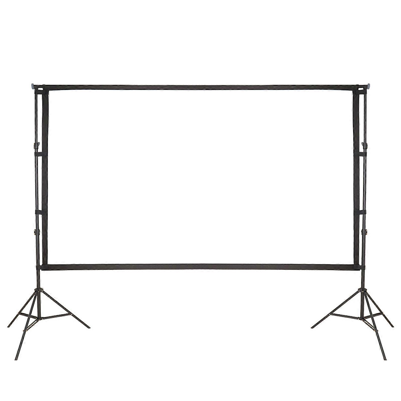 Portable Projector Screen with Stand Projection Screen Indoor Outdoor Movie Screen with Carrying Bag Fast Setup for Home Theater Backyard Party Campi