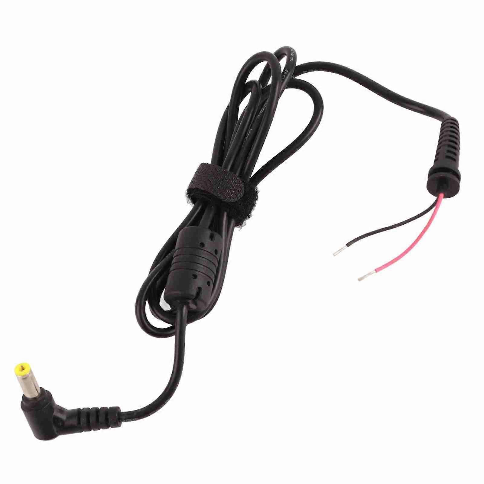 Output Cable 5.5x2.5mm Anti‑interference Elbow DC Power Adapter Cord with Magnetic Ring for Lenovo Notebooks