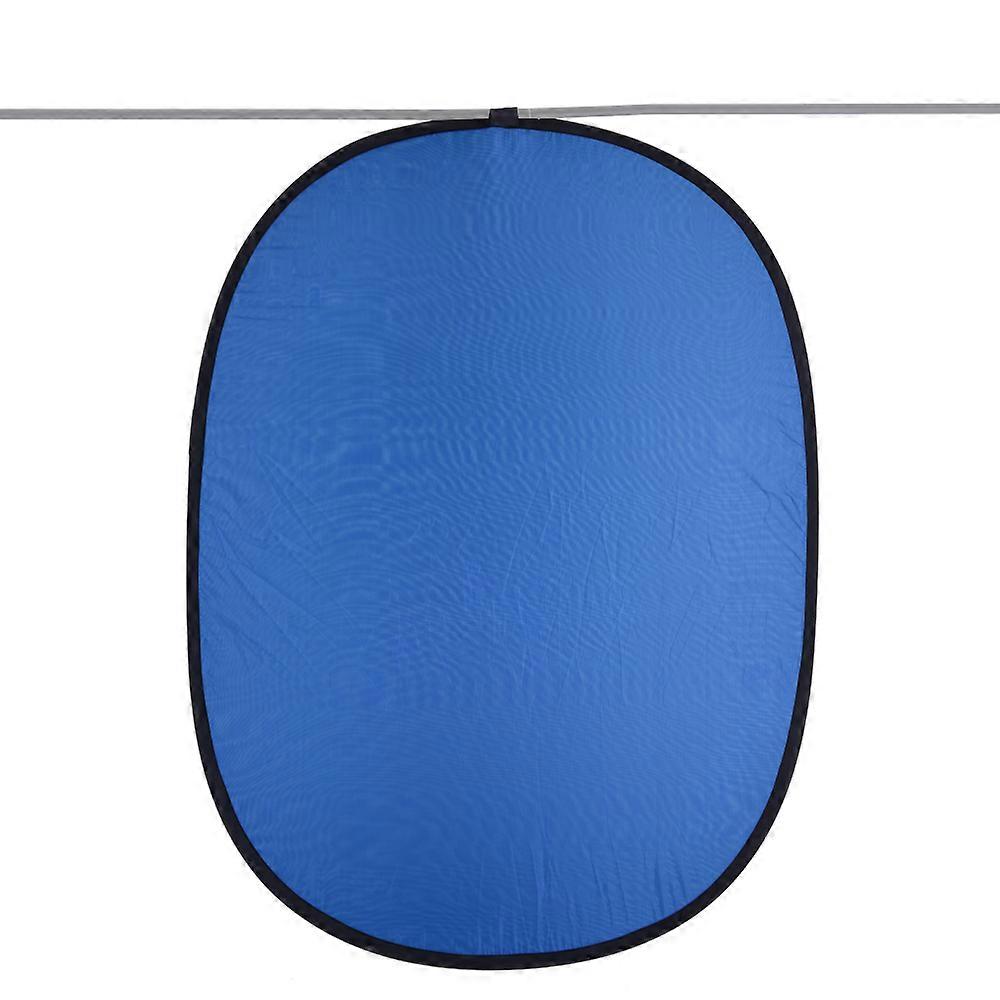 Andoer 1.5*2.0m Collapsible Nylon Blue&Green (2in1) Backdrop Background Panel for Photo & Video Studio Photography