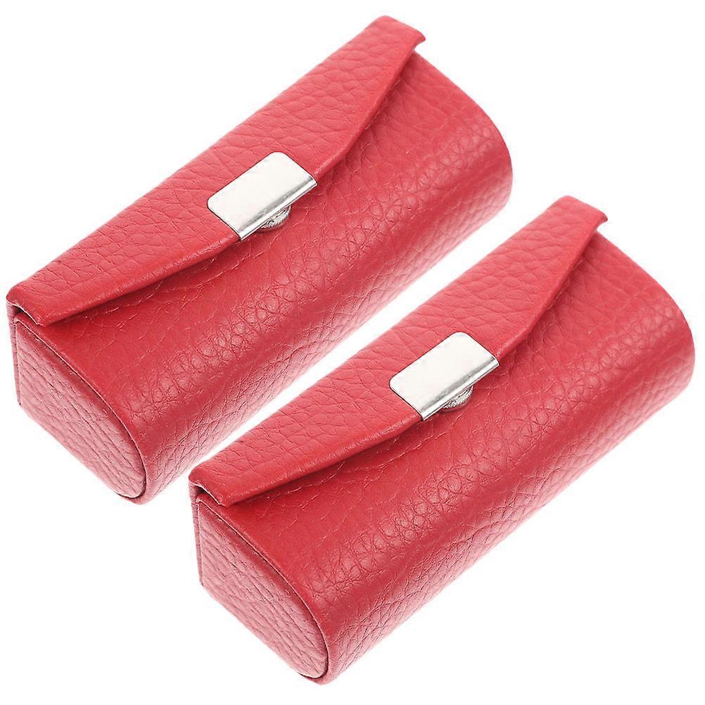 Practical Lipstick Container, Portable Single Lipstick Bag with Delicate Pattern