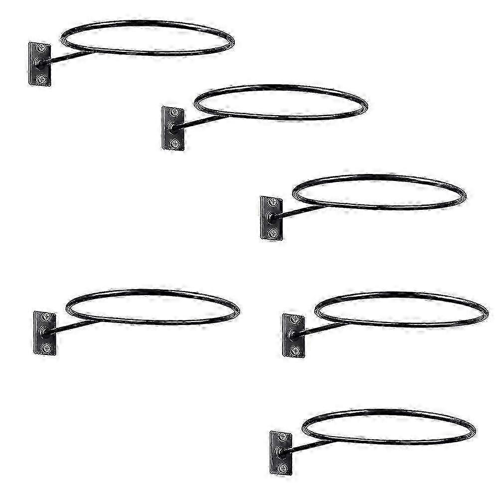 バスケットボール、サッカー、バレーボールなどのさまざまなスポーツボール用の6パックウォールマウントボールディスプレイ収納ラックホルダーfg2025031701769