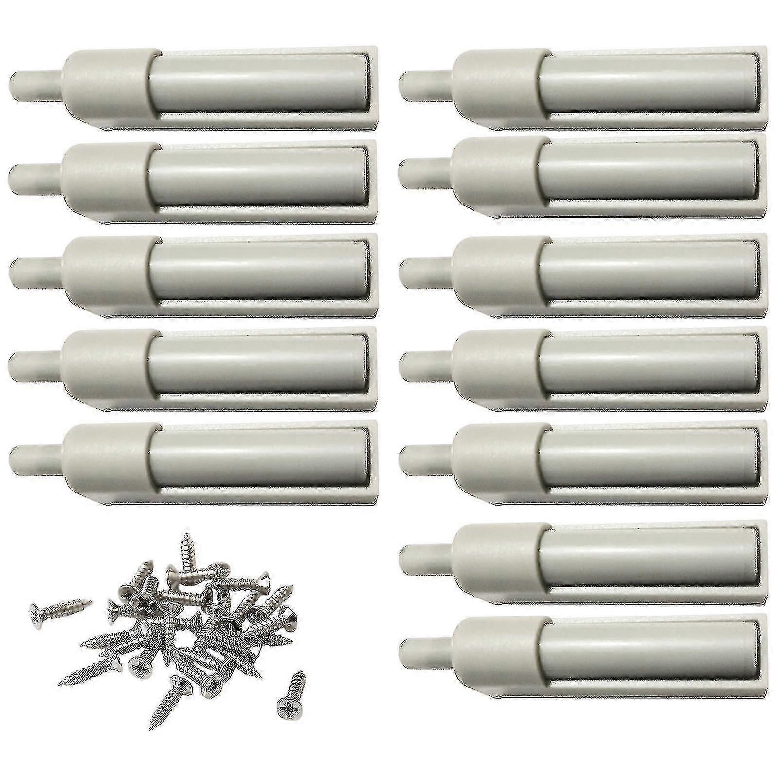 12pcs Soft Close Cabinet Door Damper for Drawers, Quiet Sliding Mechanism with Screws and Hardware Included