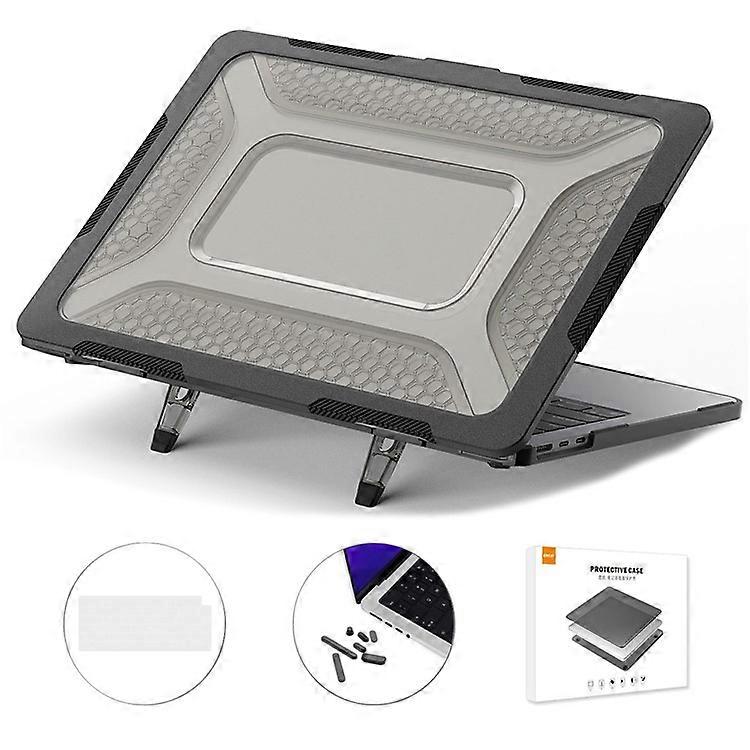 ENKAY HAT PRINCE Compatible For MacBook Air 13 inch (2024) A2681 (M2) / A3113 (M3) / (2022) (EU) Laptop Case with TPU Keyboard Fil