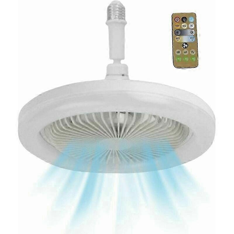 Ceiling Fan with LED Lights Remote Control 3 Color Light Silent for Bedroom
