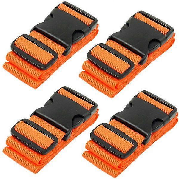 Suitcase straps for suitcases Rem suitcase belts, 4-pack, orange