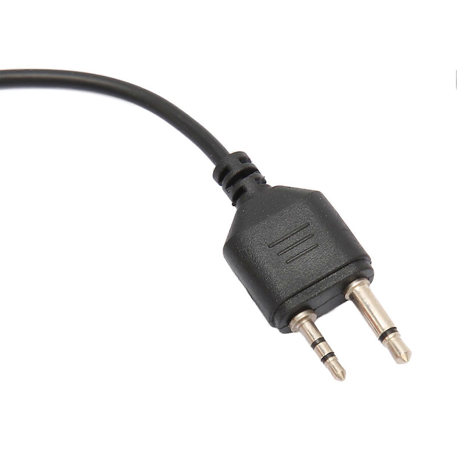 2 Pin D Type Earpiece Ear Hook Single Earpiece Earphone Walkie Talkie Replacement for Midland