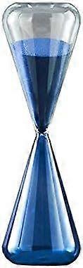 15 Minutes 30 Minutes 60 Minutes 5 Minutes Hourglass Hour Hand Chronograph Glass Clocks Decorations For Home Bedroom Decor (Color : Large blue)