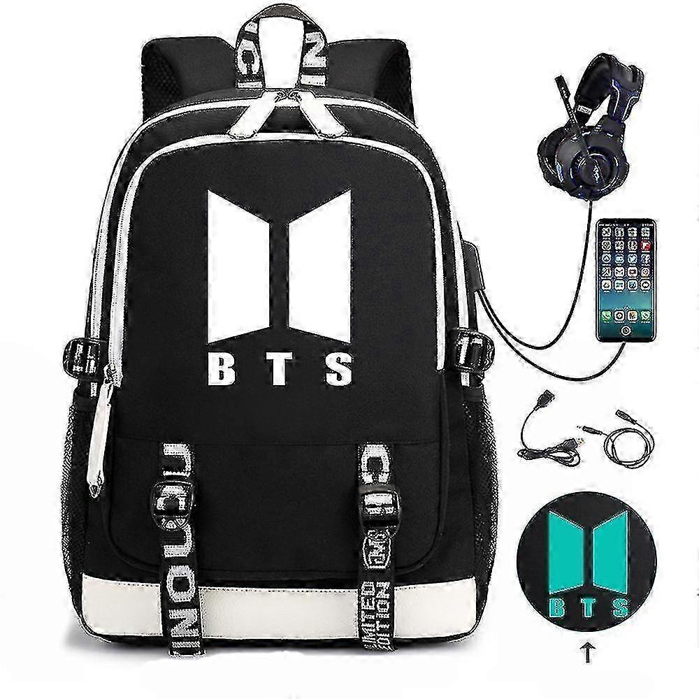 Large Capacity USB Rechargeable Backpack for Students, Suitable for Certain Brand, Color-1