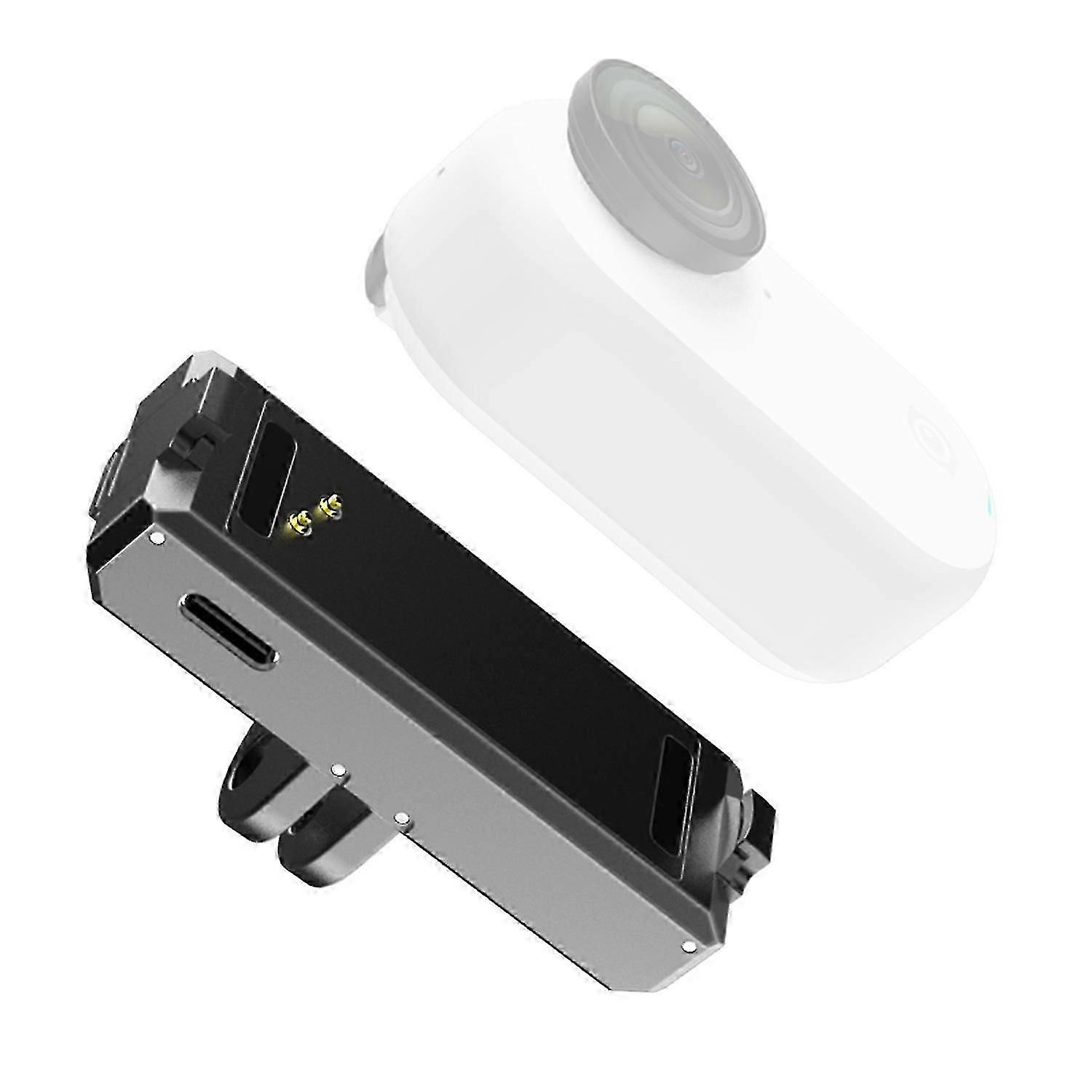 IN71 For Insta360 GO 3S Go 3 Magnetic Suction Metal Camera Holder Base with Charging Port