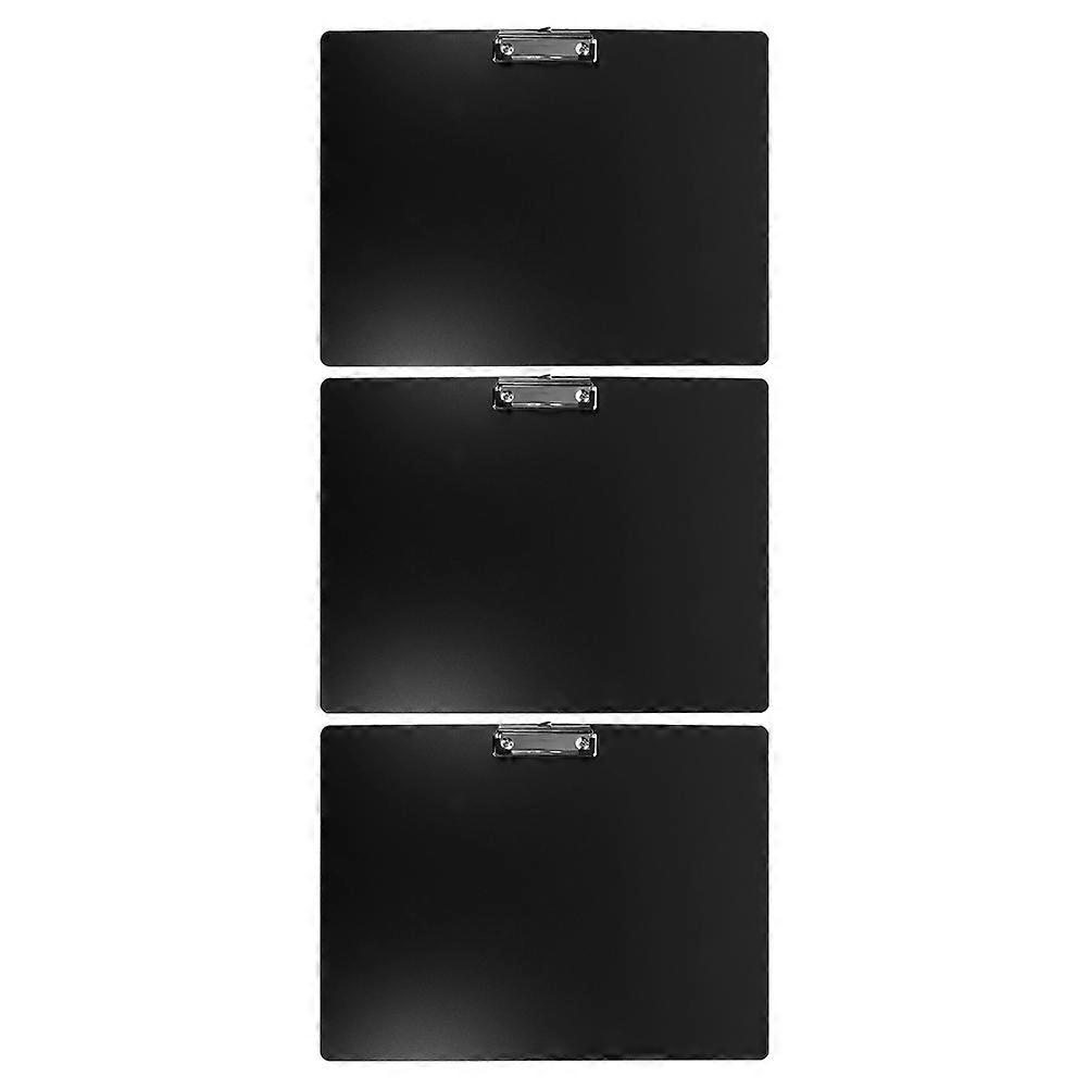 Reusable Clipboard Writing Support Black 3Pcs