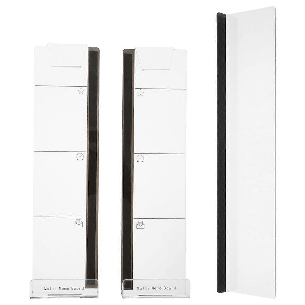 Acrylic Monitor Memo Board Side Panel Note Holder for Computer Saving Horizontal Sticky Reminder Panel for Home and Office Use