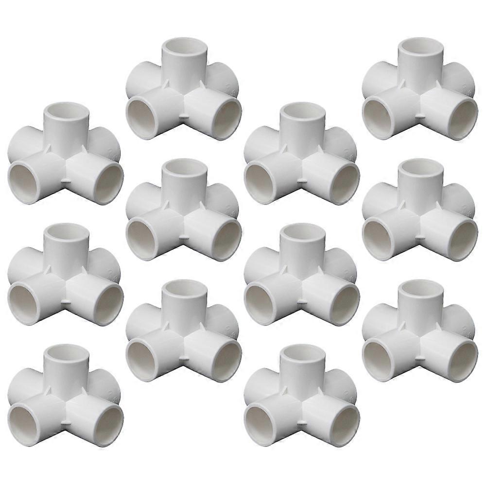 Pvc Pipe Fitting Adapter 12Pcs Fitting Connector Tent Connection For White