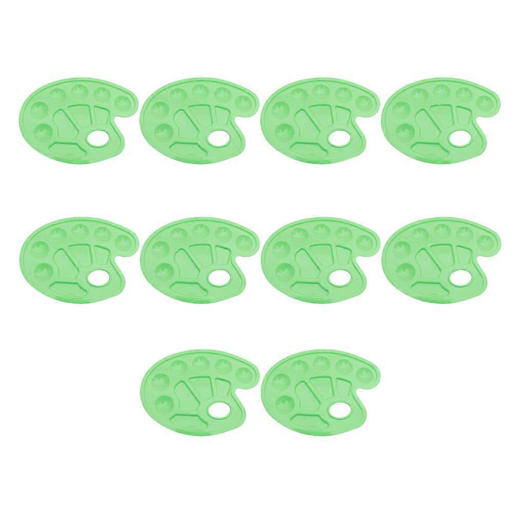 Plastic Watercolor Palette Diy Projects Color Mixing For Children *17cm 10Pcs Durable Plastic