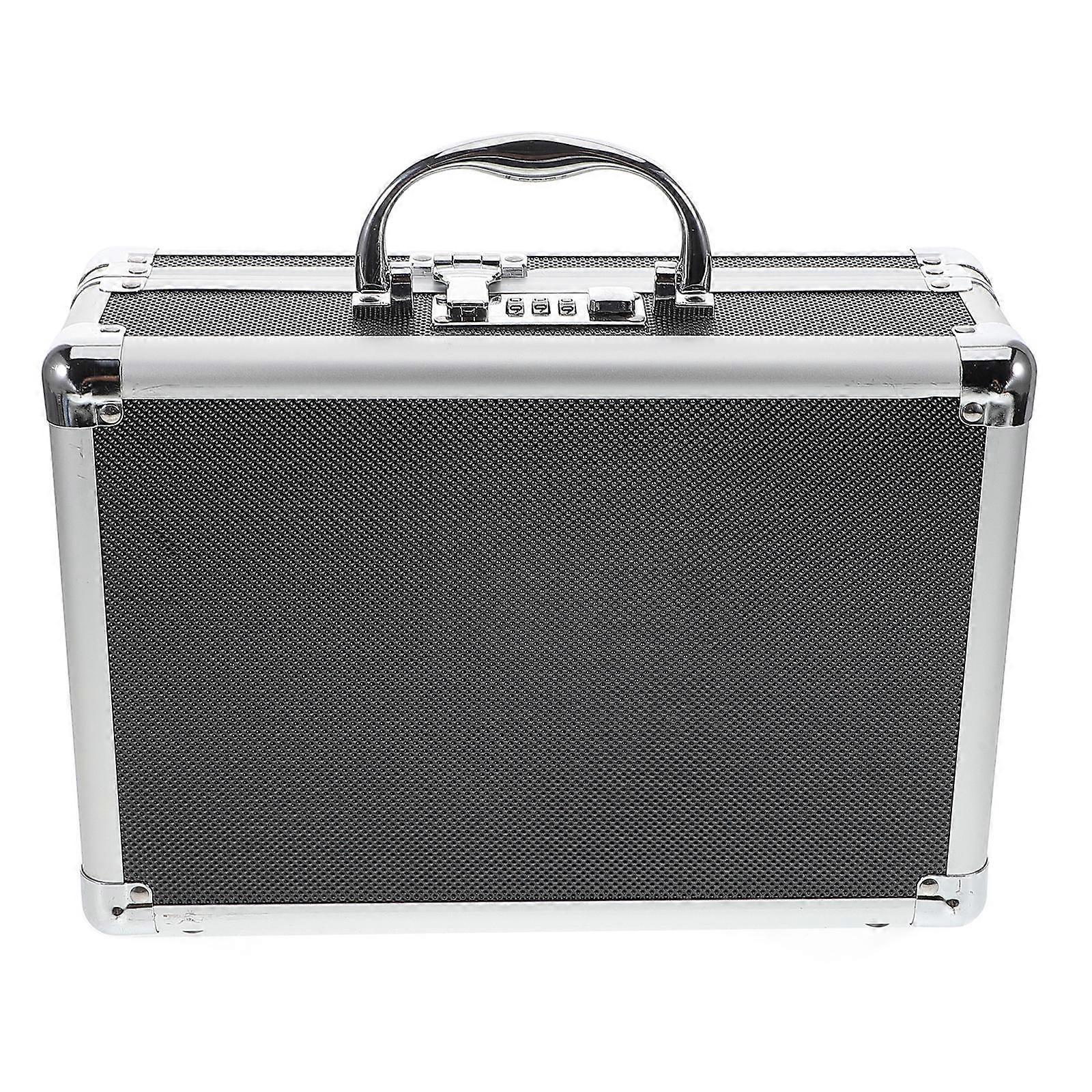 Portable Aluminum Alloy Storage Box with Coded Lock – Spacious Multi Purpose Tool Organizer with Handle for Home and Outdoor Use