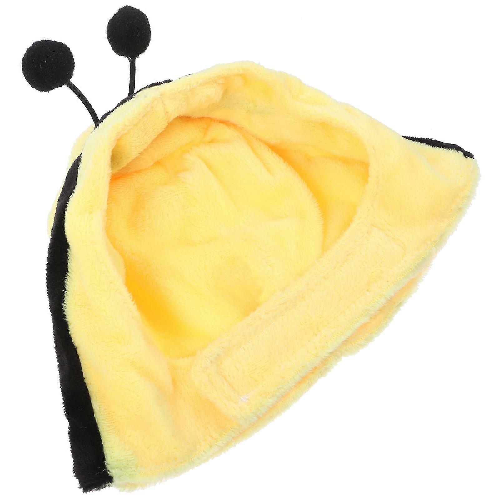 Kitten Outfit Pet Hat Novelty Dog Headpiece Daily Wear Plush Material 1Pack