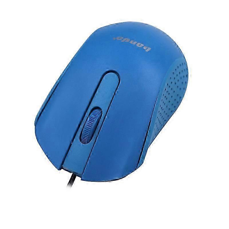 1 Pcs Filaire Souris 3 Boutons Portable Ergonomique Souris Optique Souris pour Ordinateur Portable (Bleu)