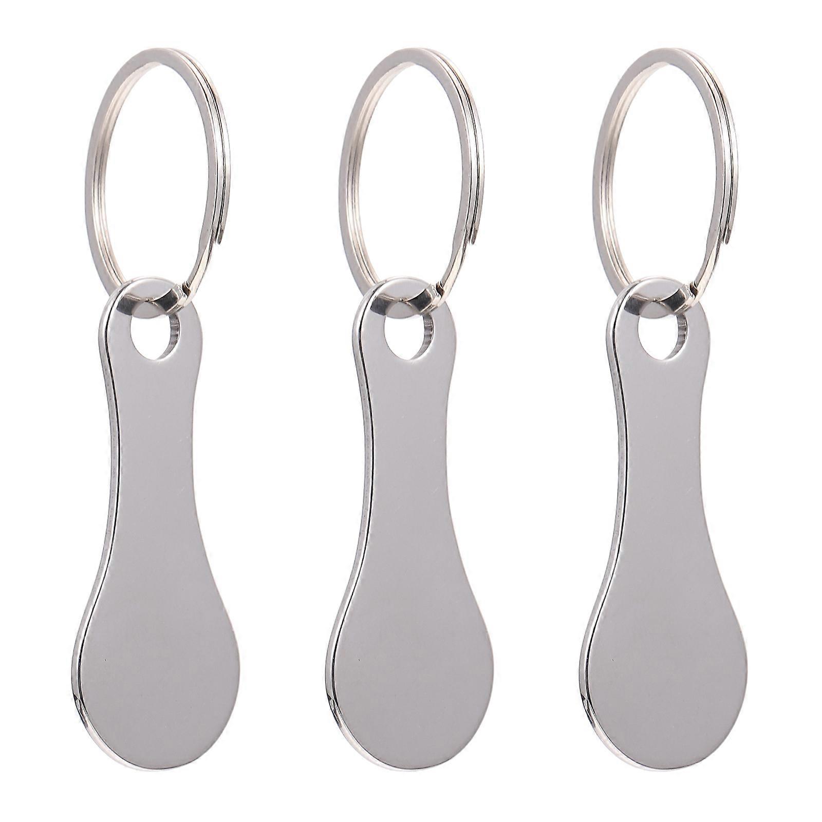 Removable Shopping Trolley Chips Shopping Trolley Tokens 7.5X3X0.2cm 3Pcs