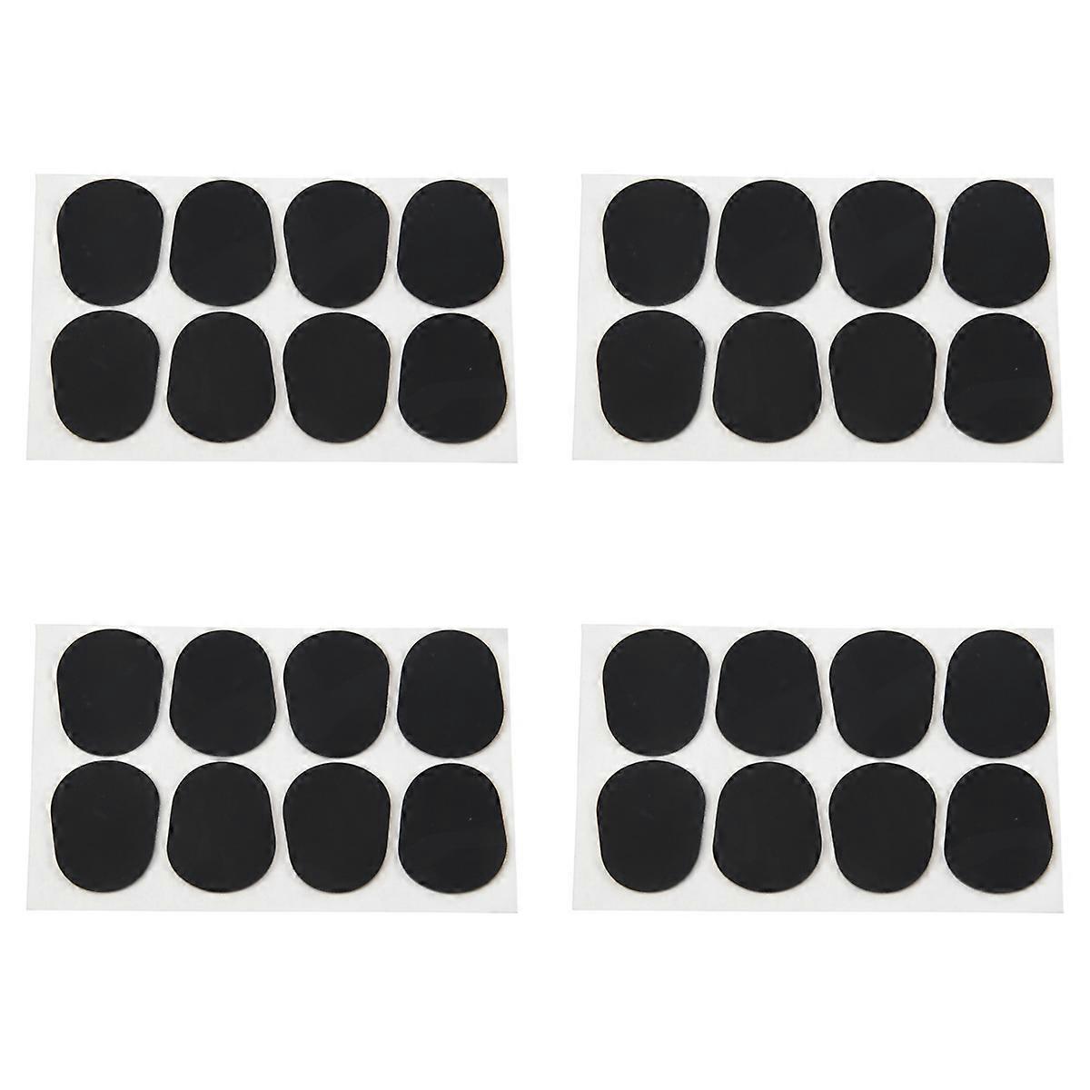 32pcs Alto/Tenor Saxophone Sax Mouthpiece Patches Pads Cushions Black---0.8mm