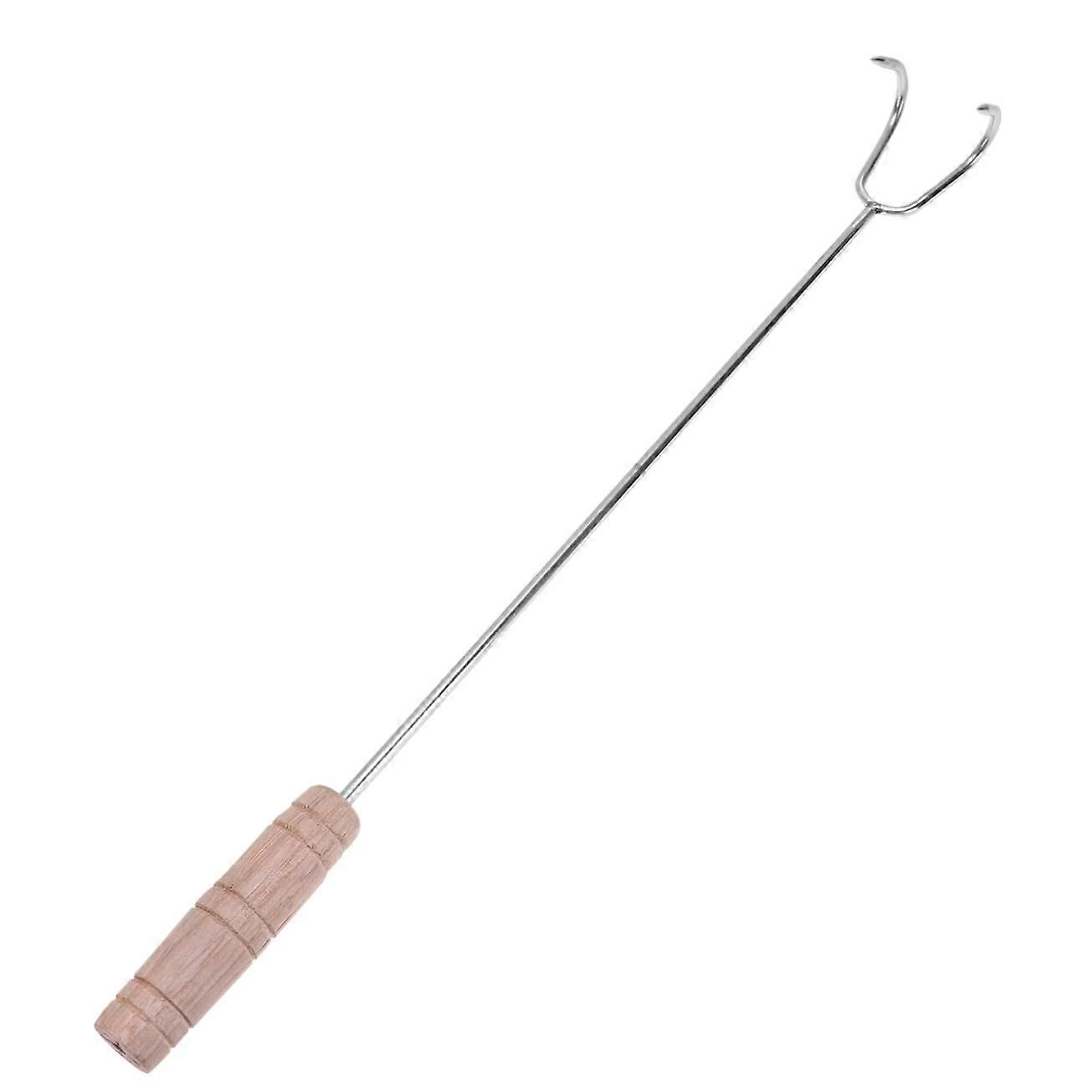 Barbecue Forks with Wooden Handle for BBQ and Outdoor Roasting Food Accessories Ref: 9122