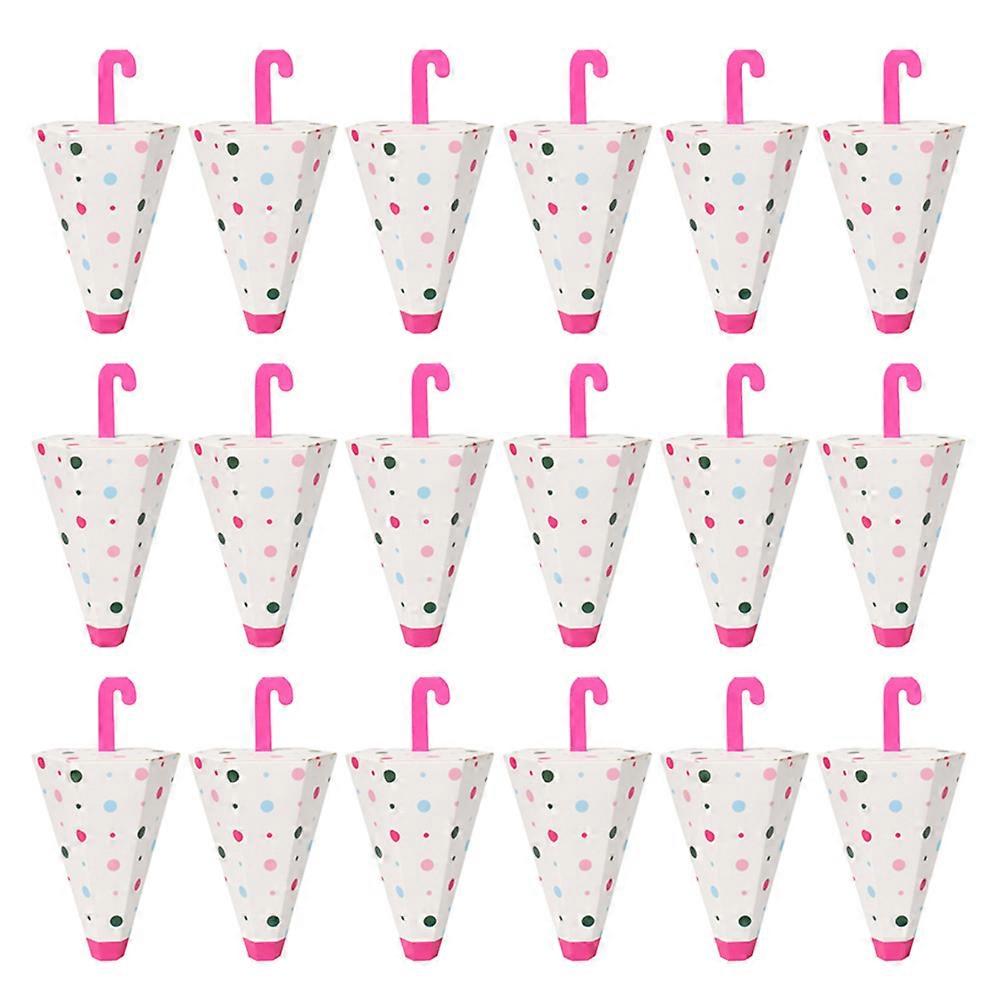 Candy Storage Holder Umbrella Shaped Candy Boxes Paper Party 25Pcs