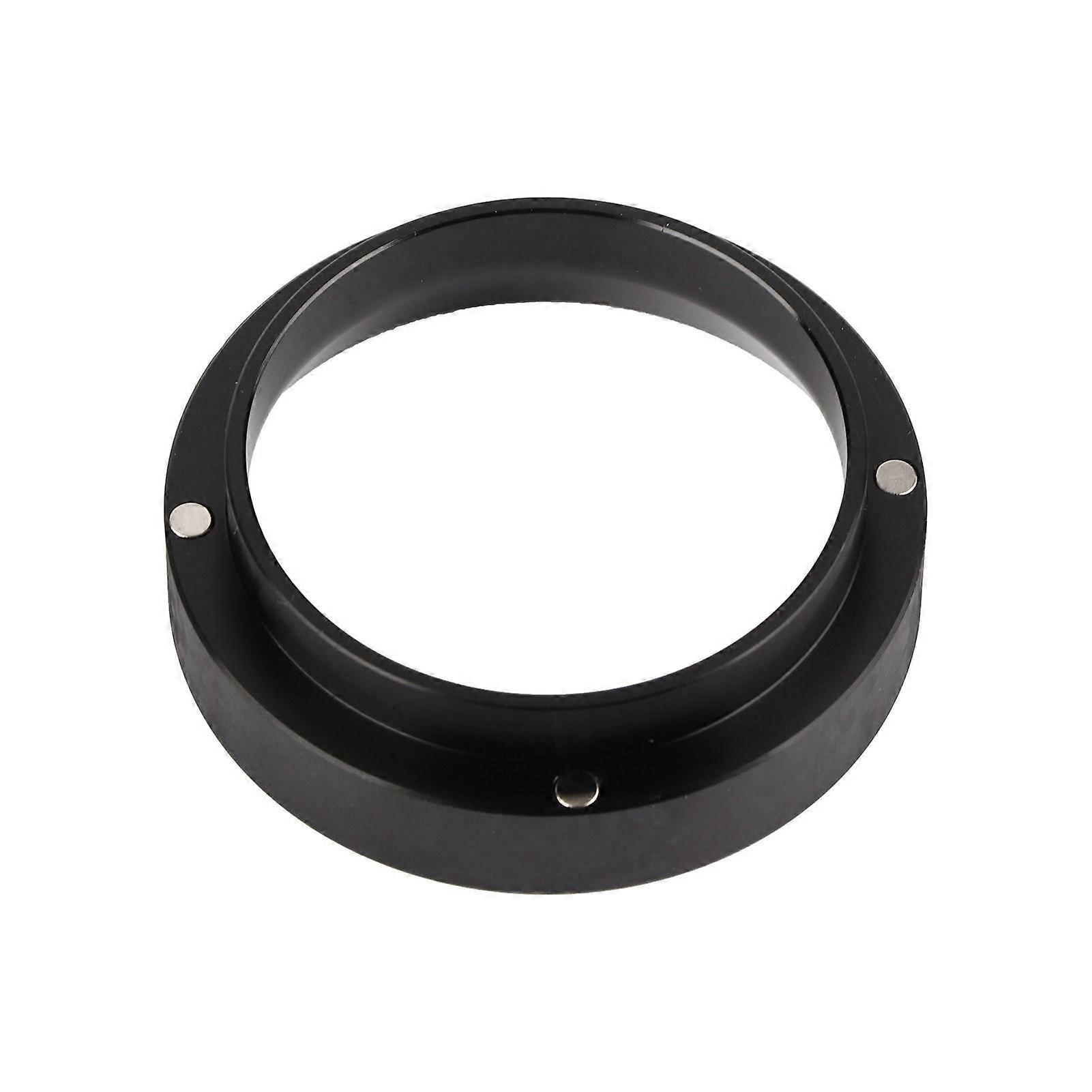 Espresso Dosing Funnel, Replacement Aluminum Dosing Ring for 58mm Portafilters (Black)