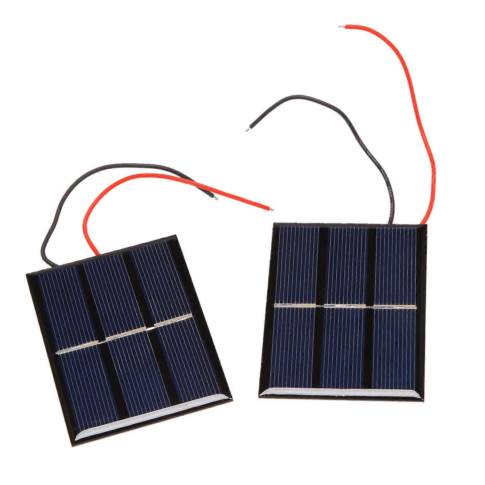 2 pcs 1.5V 400mA 80x60mm Micro-Mini Power Solar Cells For Solar Panels - DIY Projects - Toys - Battery Charger