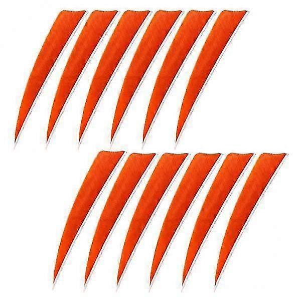 2x12 sztuk 4 cale Łucznictwo Arrow Feathers Fletchings Vanes Orange