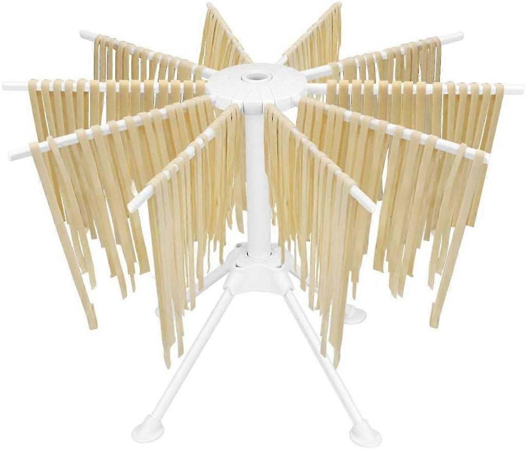 10-Row Foldable Noodle Drying Rack for Homemade Pasta & Noodles
