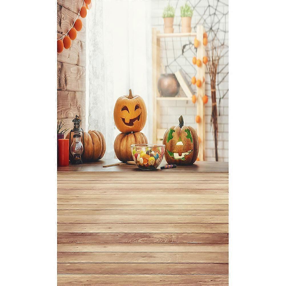 Pumpkin Decoration Backdrop 3D Halloween Background 90x150cm Realistic Graphics For Studio Photography Family 1Pcs
