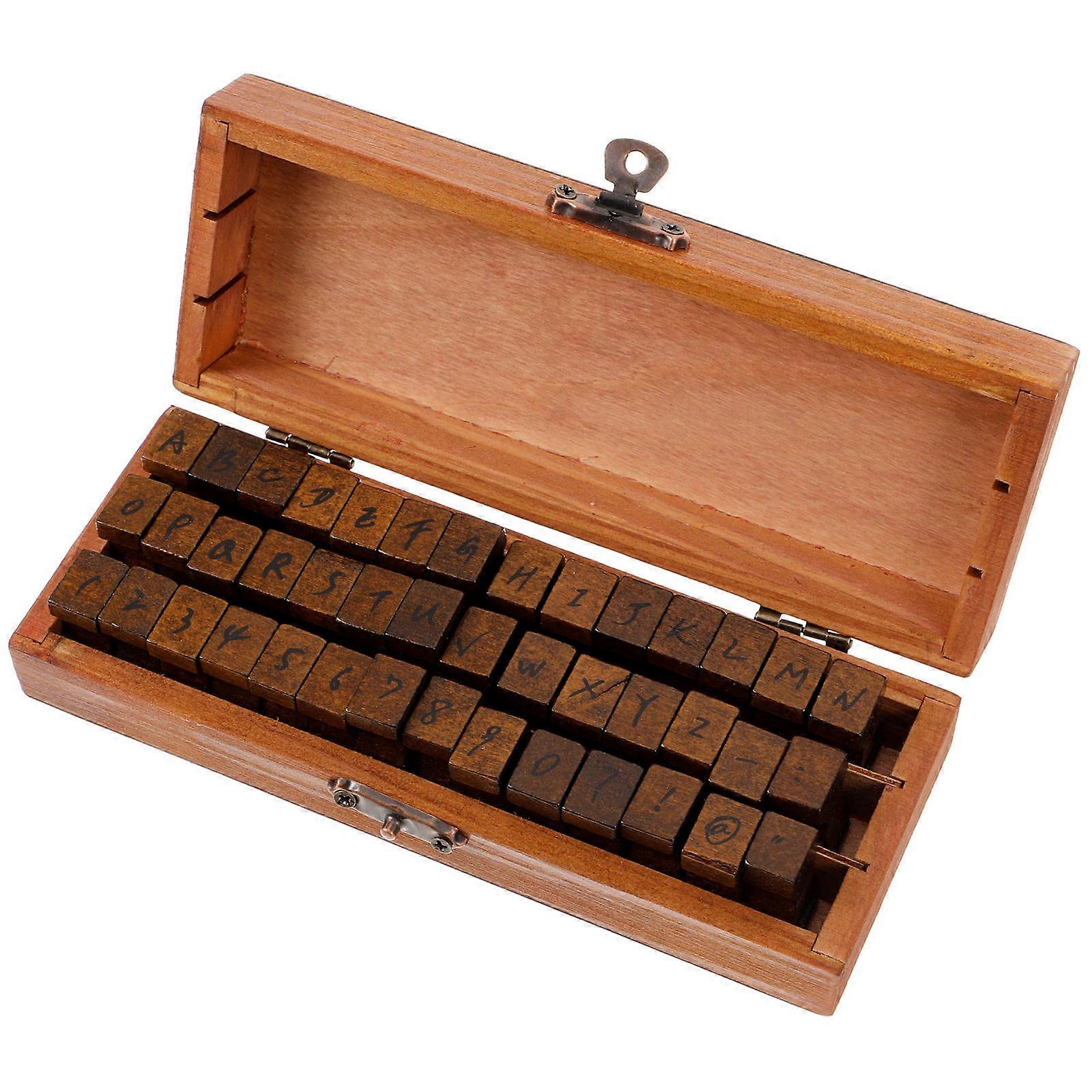 Brown Alphabet Stamp Set For Craft Projects Perfect For Scrapbooking And Journaling 1 Set