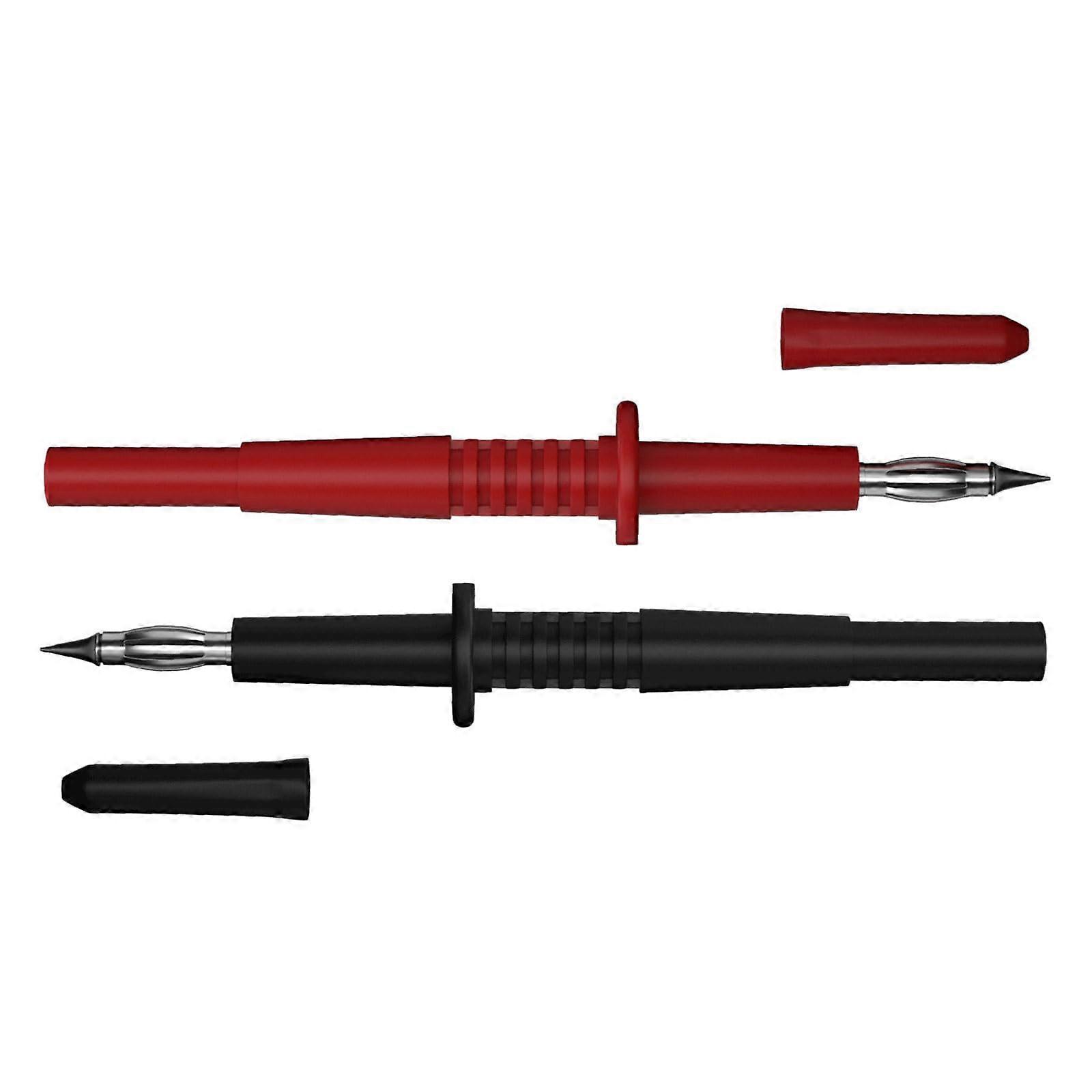 Stabile 4mm Brass Test Probes with Long-lasting Sharp Needle for Multimeter Use with Various Electrical Devices