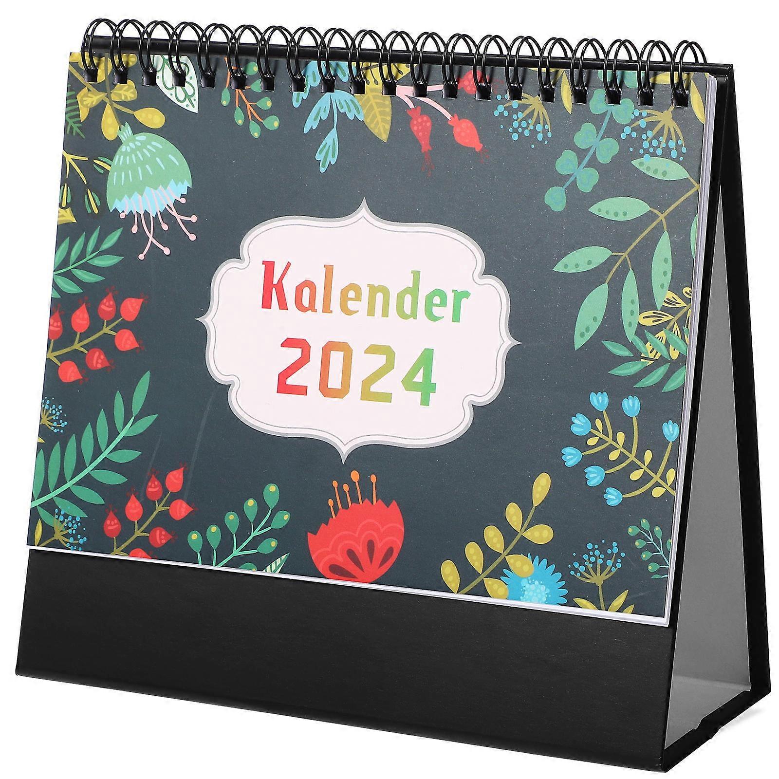 Standing Desk Calendar German Desktop Calendar Scheduling Home Use Multi Color 20 00X17 50X1 00CM 1 Set