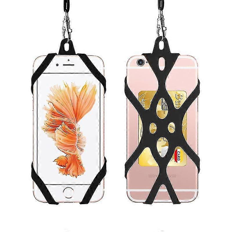 ユニバーサル携帯電話ストラップスポーツストラップシリコンネックロープロストグリップネックチェーンアクセサリー互換性のあるデバイス用